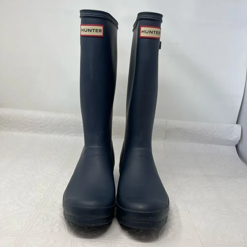 Hunter Boots Classic Tall Original US size 5 Dusty Blue Color Kids
